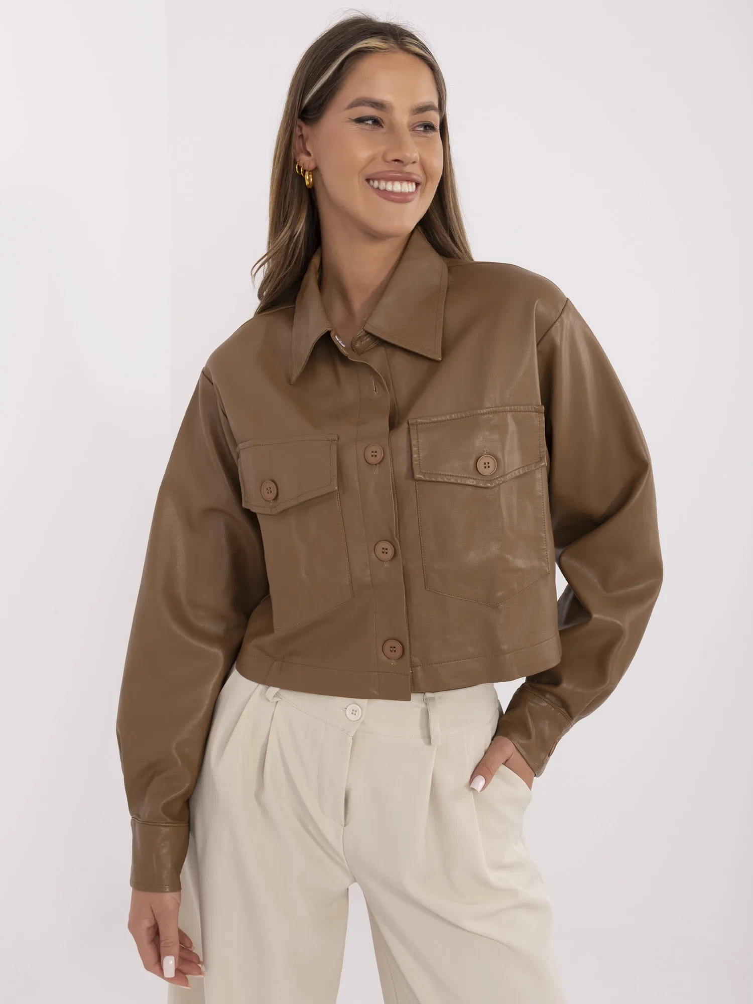 May By Shining Star Bunda -HM-KR-MC1201.73P Barva: Hnědá, Velikost: L