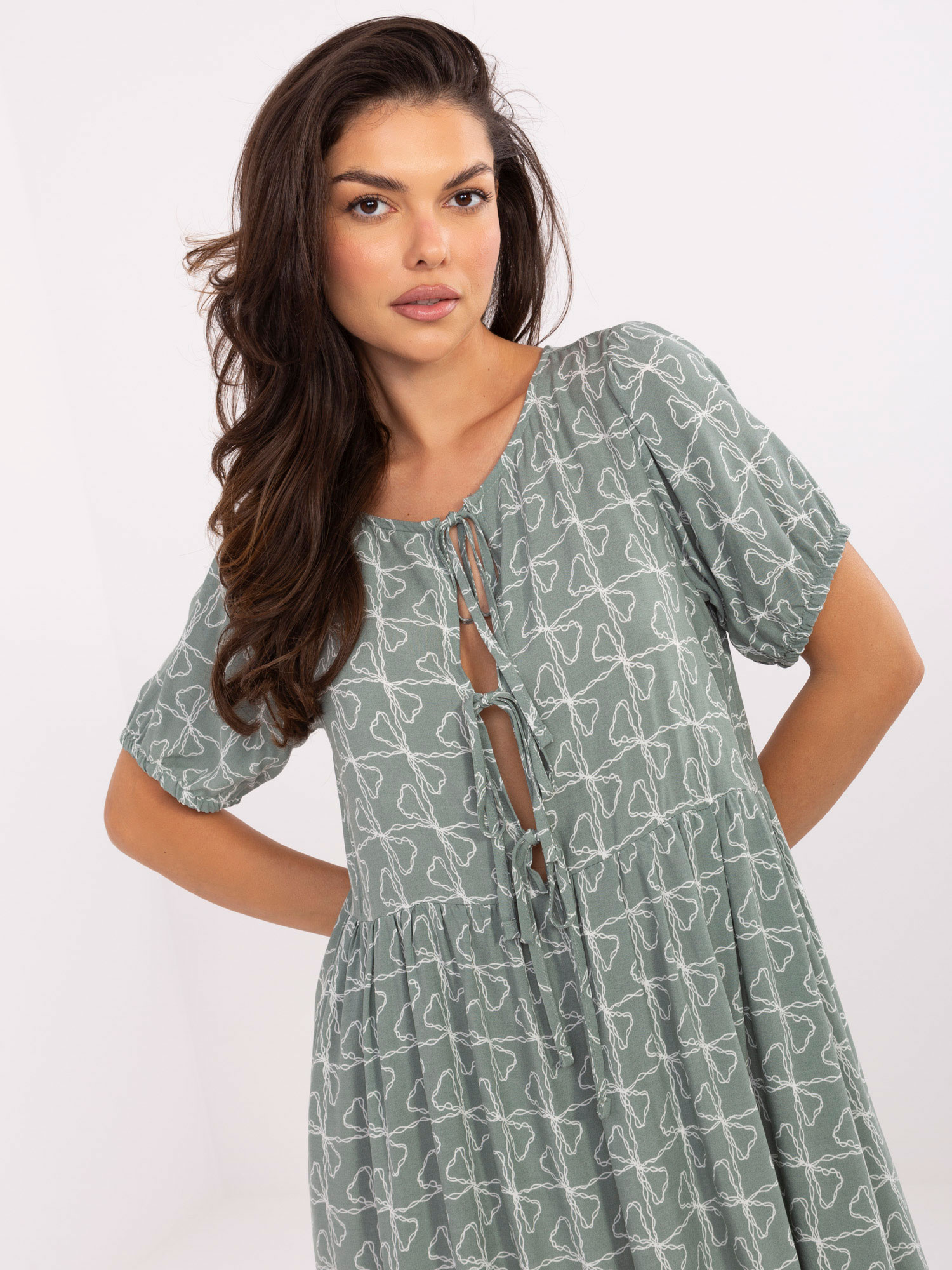 Sublevel Šaty-D73771M30466A Barva: Zelená, Velikost: L