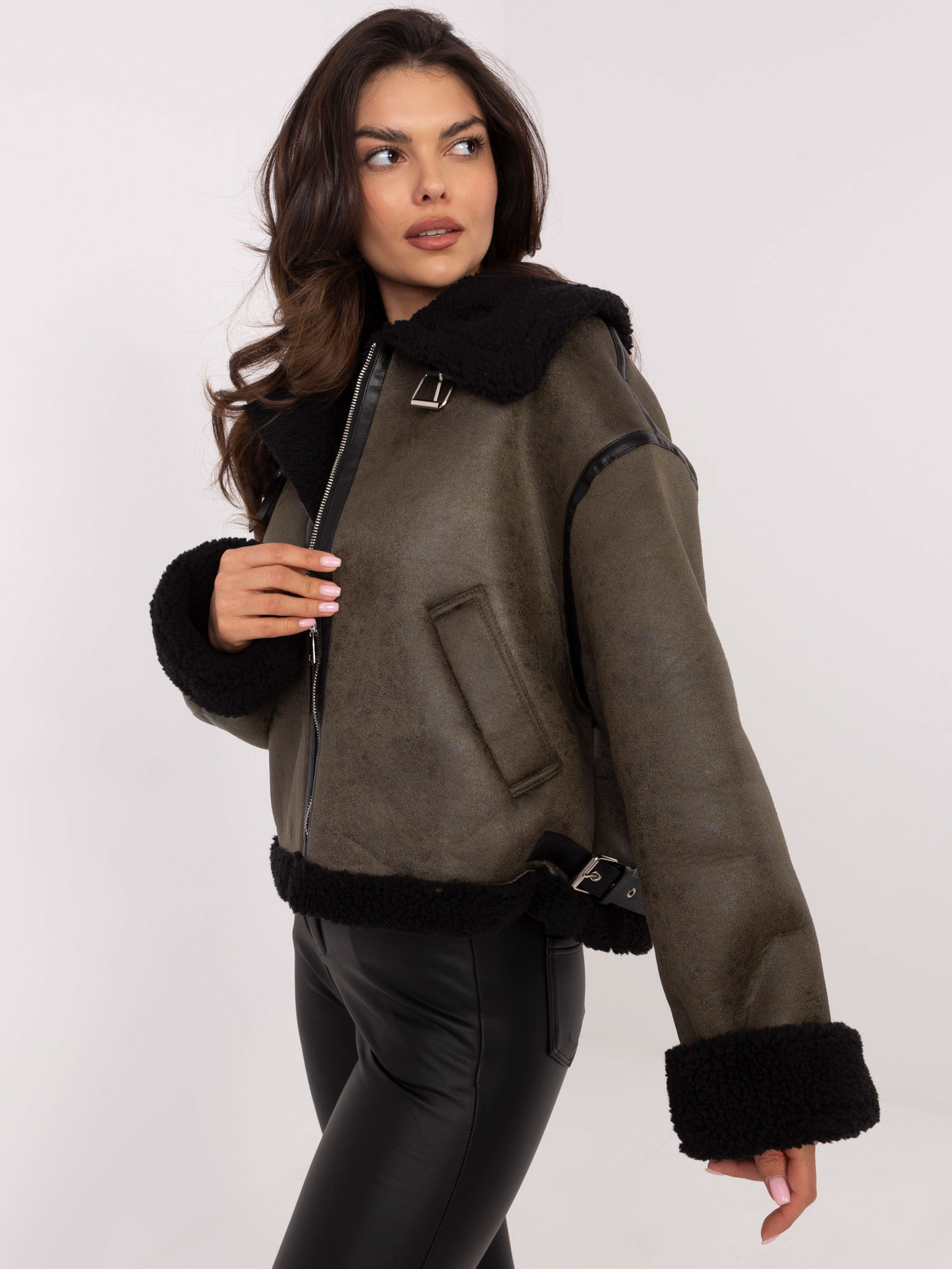 Only One Day Jack Berry Bunda -NM-KR-D5620-2.29- Barva: Zelená, Velikost: S/M