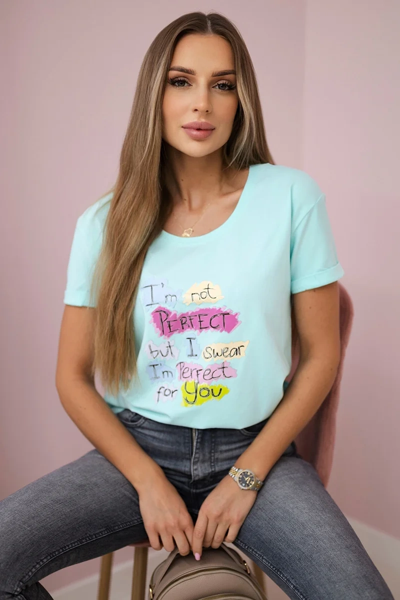 Kesi Tičko s potiskem Perfect Barva: Tyrkysová, Velikost: UNI