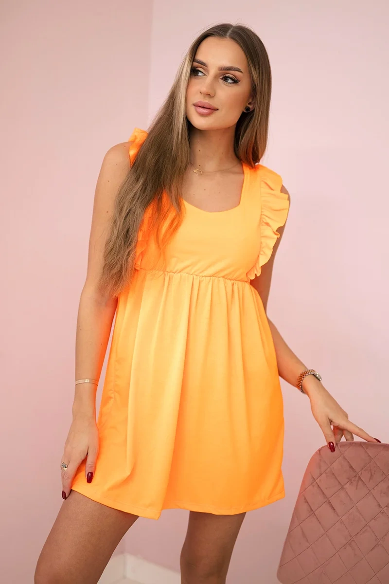 Kesi Dámské šaty 9082 Barva: Oranžová, Velikost: UNI