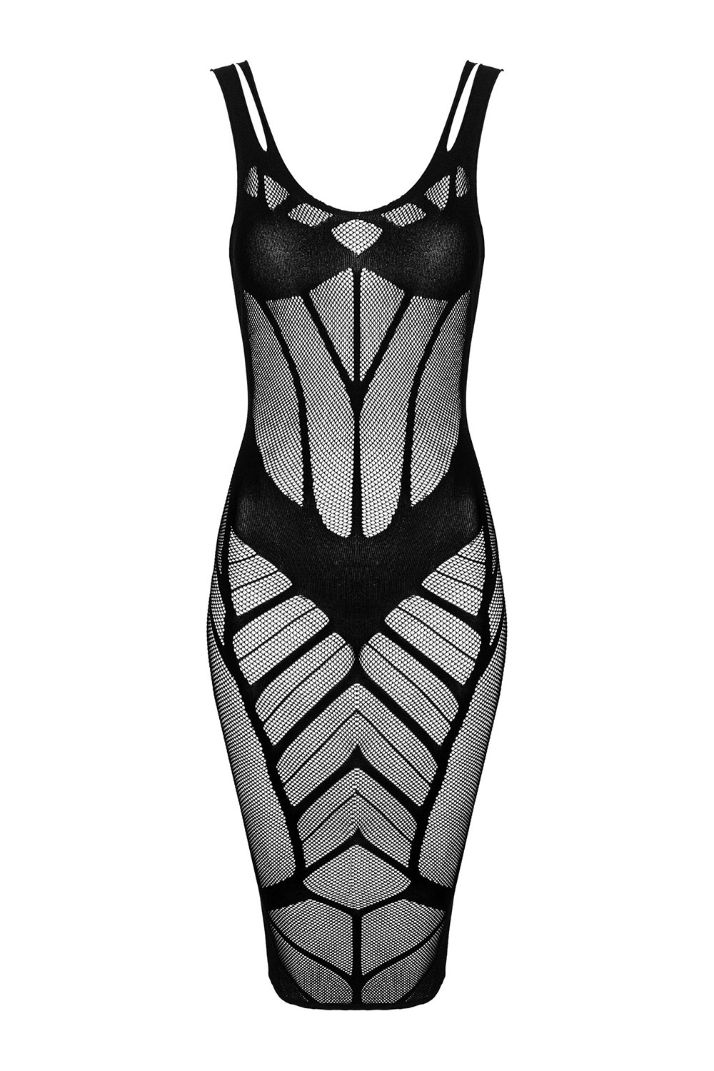 Šaty Obsessive D609 dress Barva: Černá, Velikost: S/M (obrázek 3)