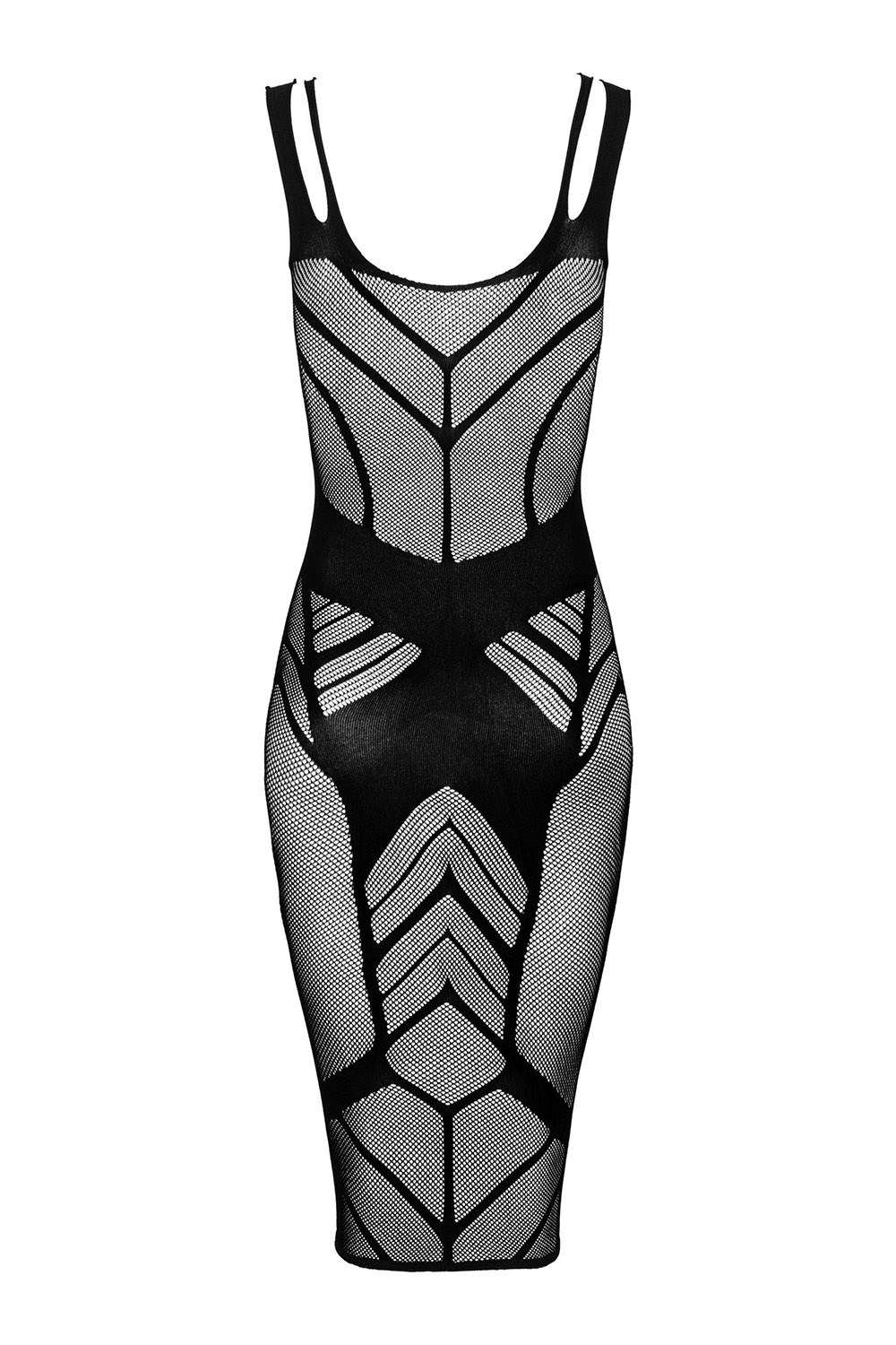 Šaty Obsessive D609 dress Barva: Černá, Velikost: S/M (obrázek 4)