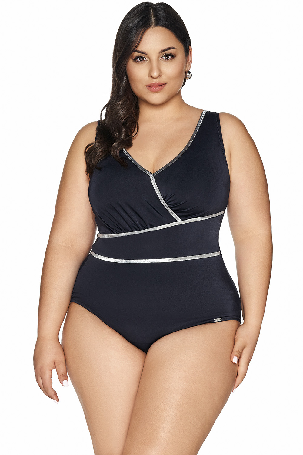 Jednodílné plavky Ava SKJ-62 Barva: Černá, Velikost: 90C