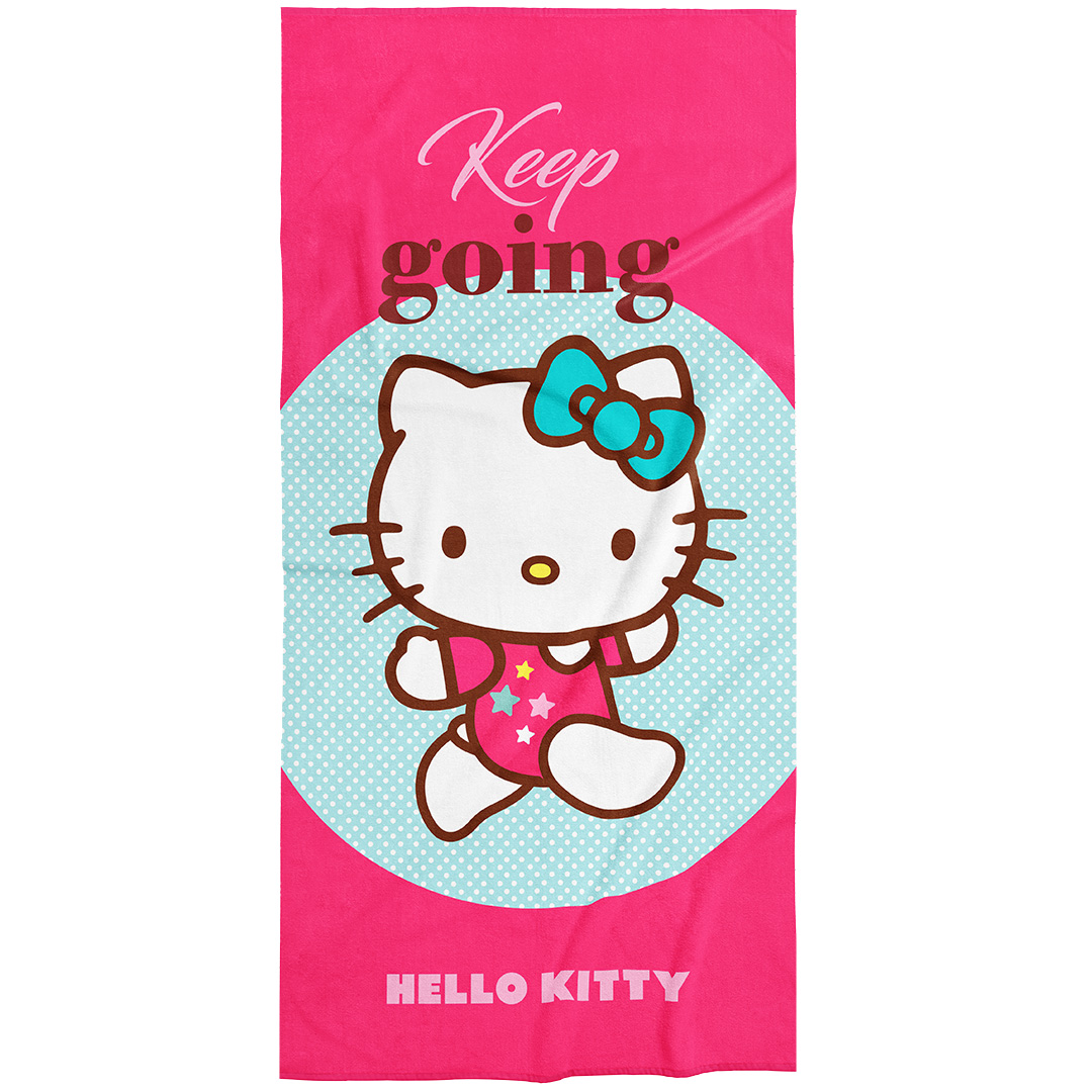 Carbotex Dětská osuška Hello Kitty Malá Gymnastka