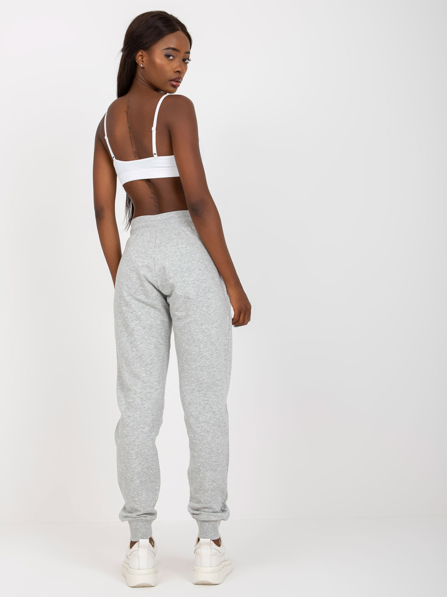 Dámské tepláky B-005.04X BASIC FEEL GOOD Barva: Šedá, Velikost: XL