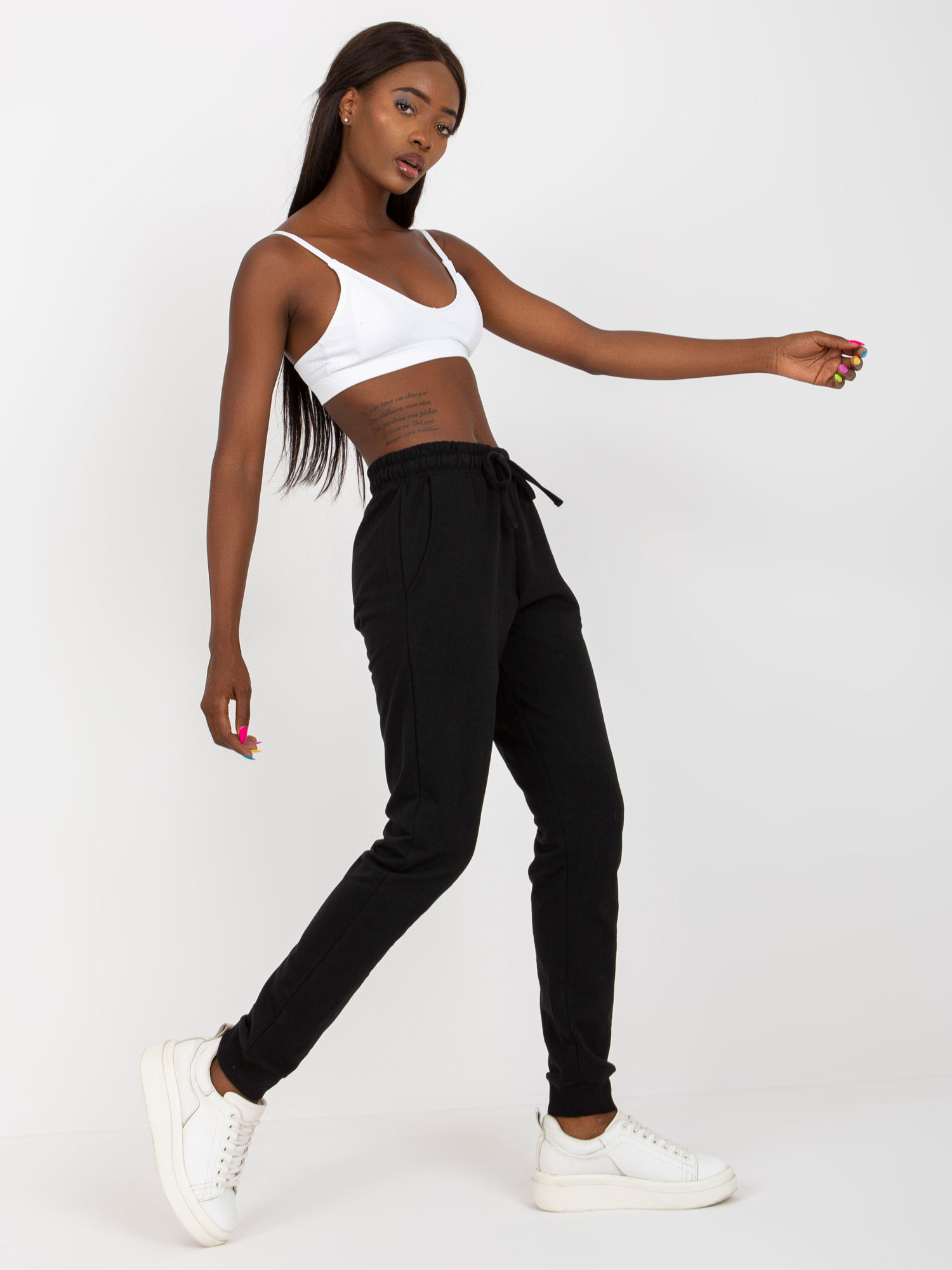 Dámské tepláky B-006.19 BASIC FEEL GOOD Barva: Černá, Velikost: XS