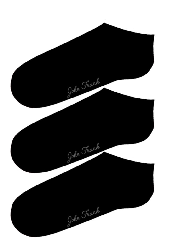 Dámské ponožky John Frank WJF3SS19-01 3Pack uni Černá