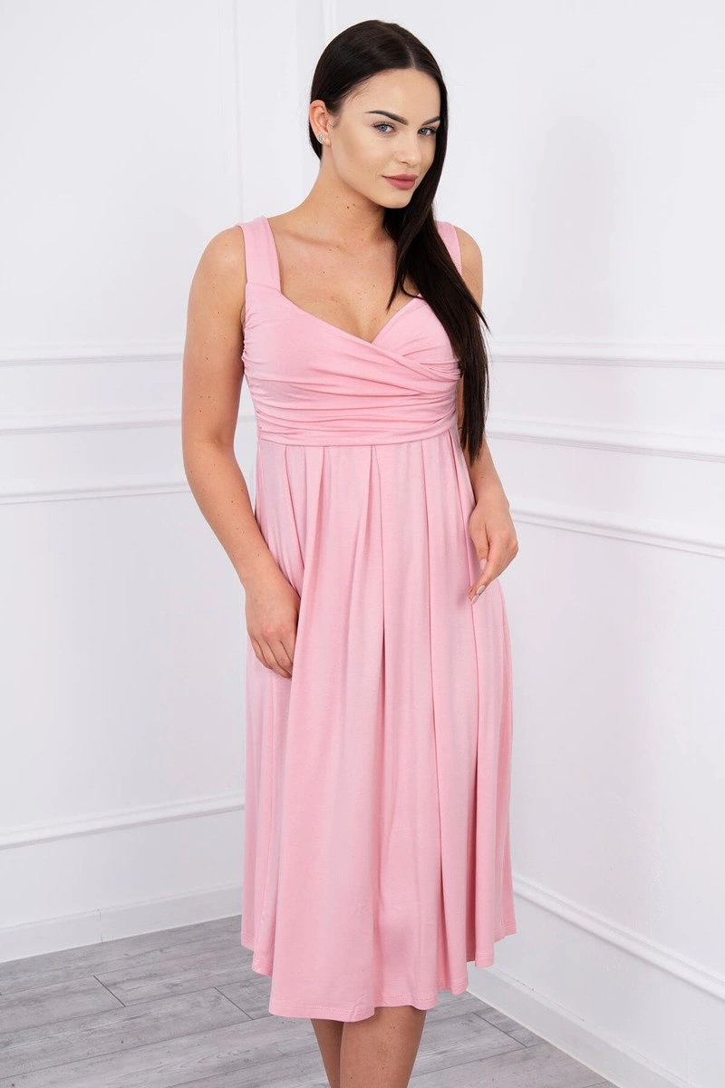 Kesi Dámské šaty 61063 Barva: Růžová - světle, Velikost: 2XL
