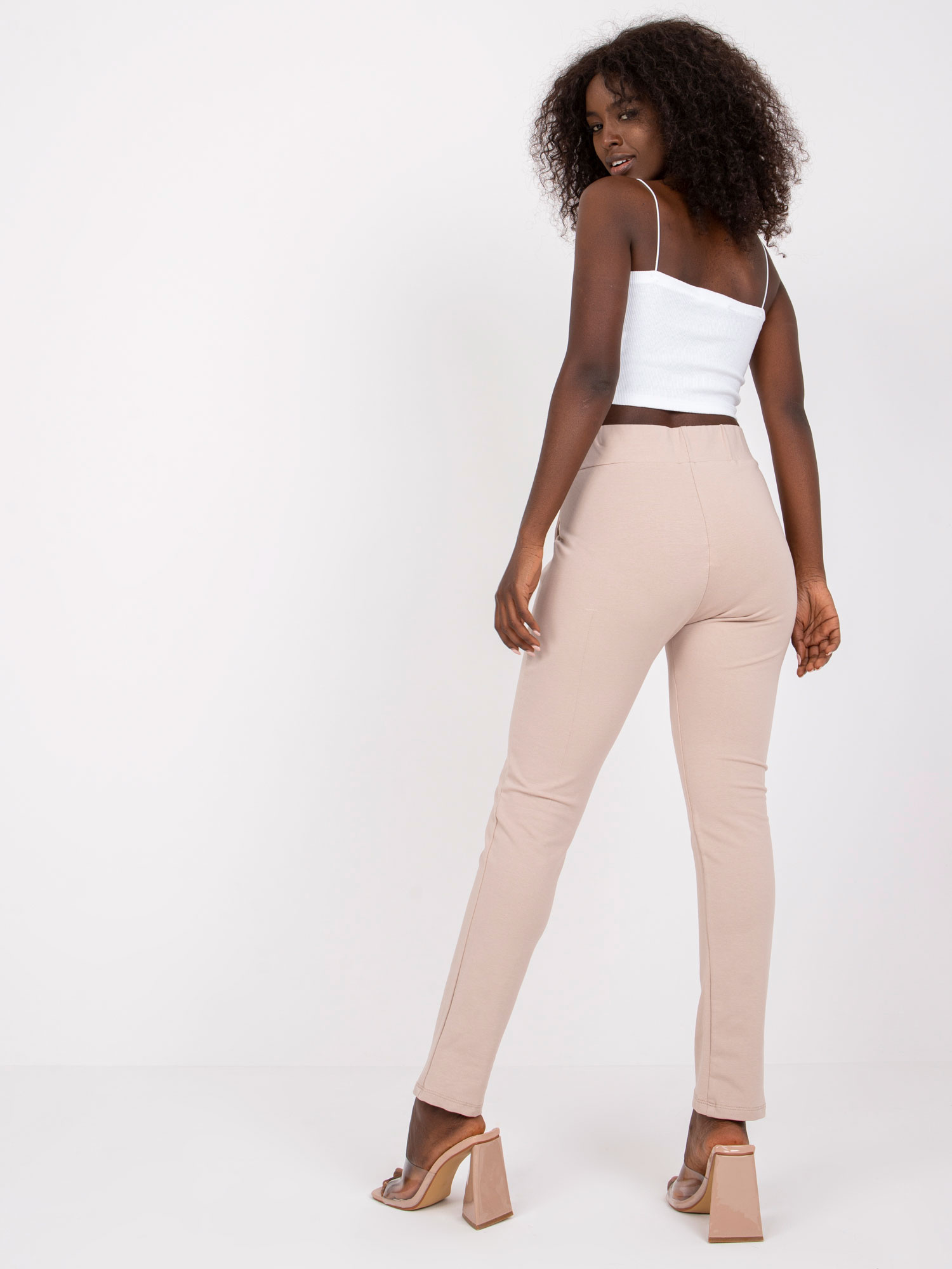 Dámské kalhoty RV-DR-7459.01X RUE PARIS Barva: Smetanová, Velikost: XL