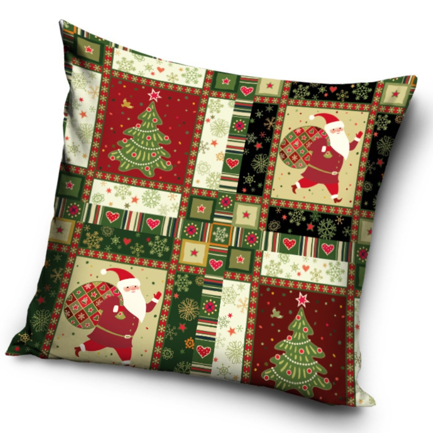 TipTrade s.r.o. Povlak na polštářek Vánoční Patchwork