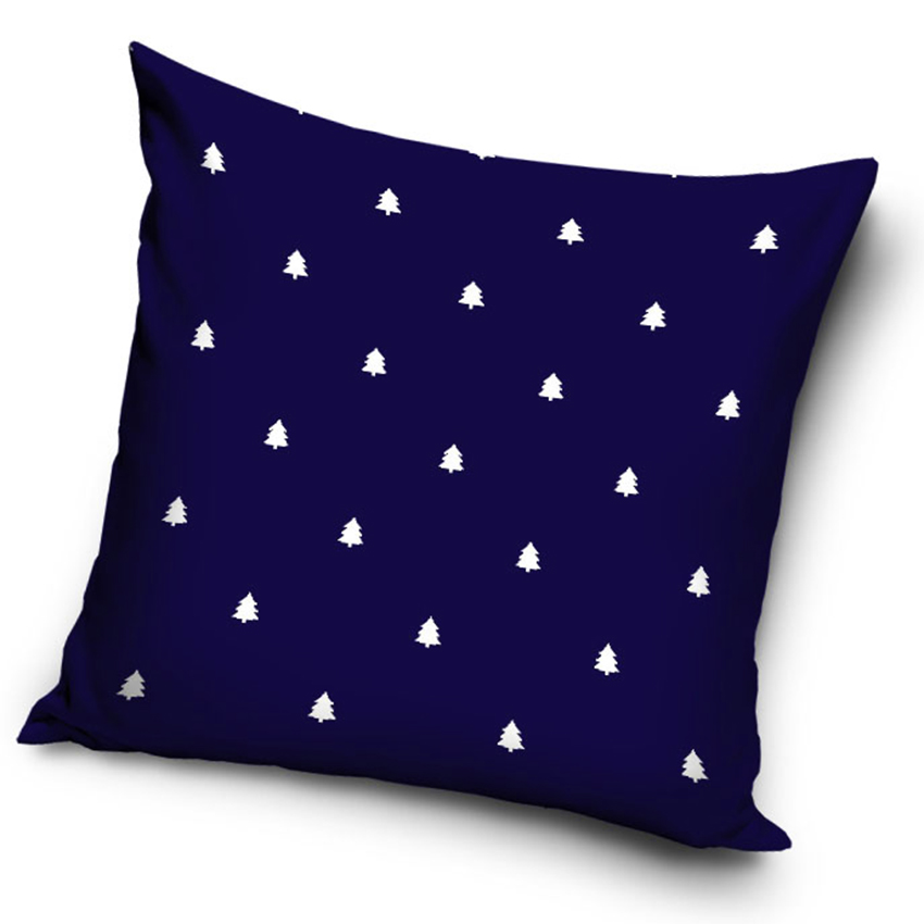 TipTrade s.r.o. Povlak na polštářek Vánoční Pohoda Modrý