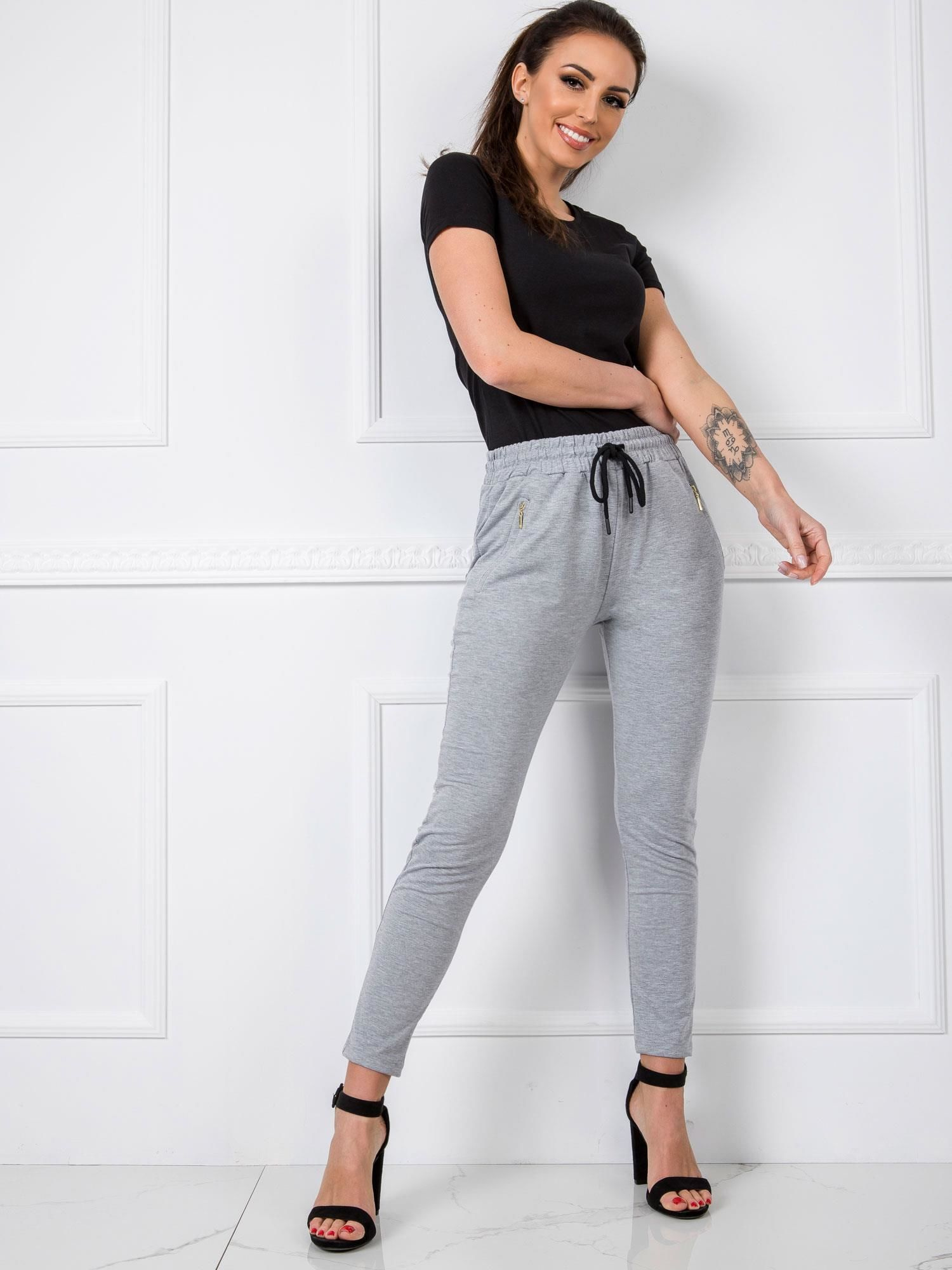 Tepláky RV-DR-5465.09X BASIC FEEL GOOD Barva: Šedá, Velikost: L