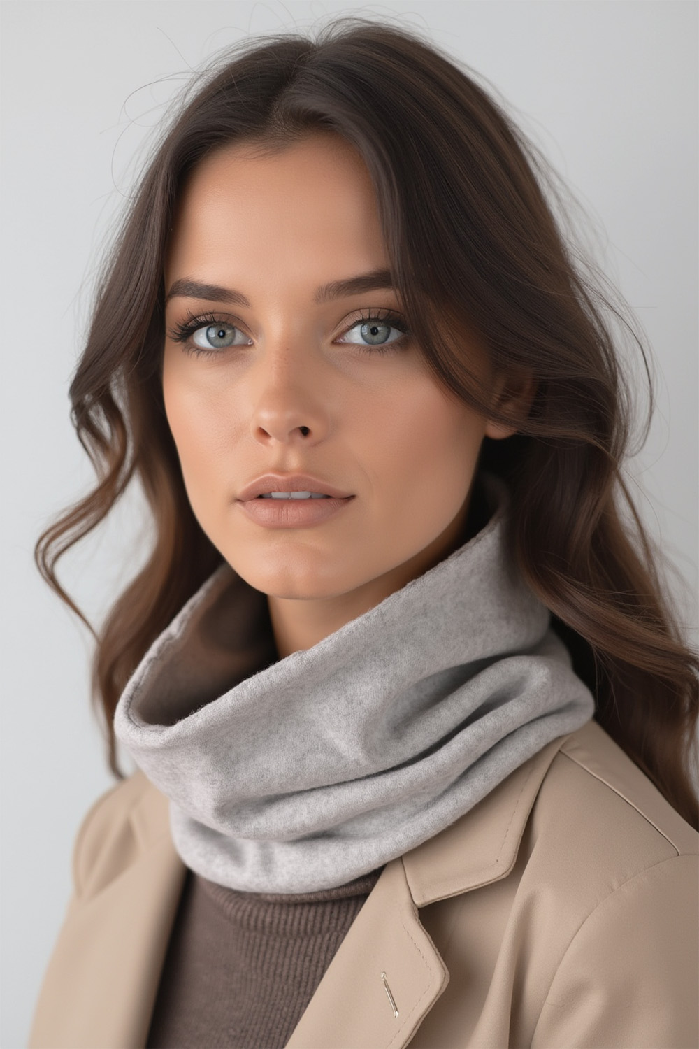 Dámský nákrčník Vivisence 7109 Barva: Šedá, Velikost: UNI