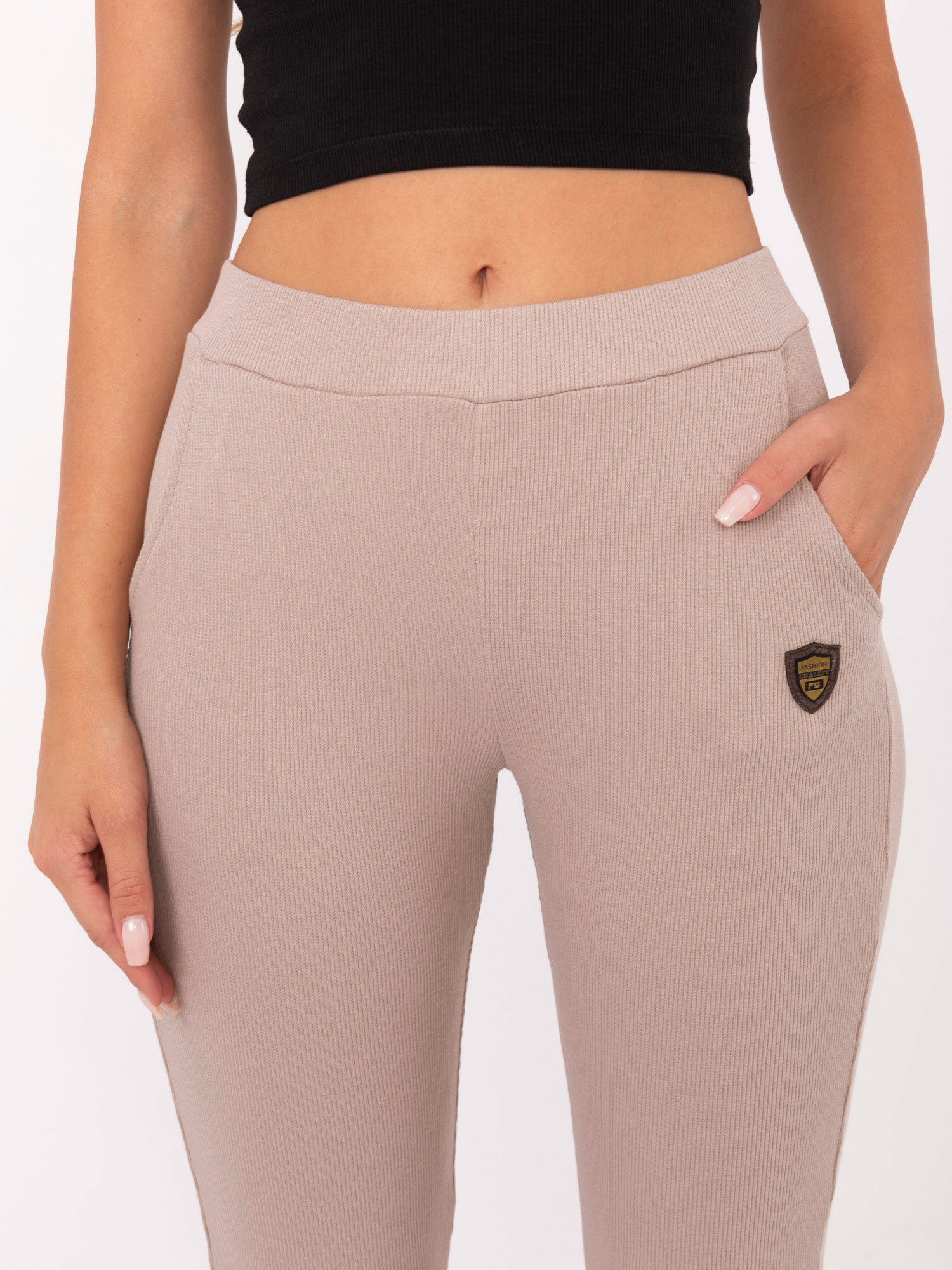 RELEVANCE Kalhoty -RV-DR-9602.50 Barva: Béžová, Velikost: L/XL