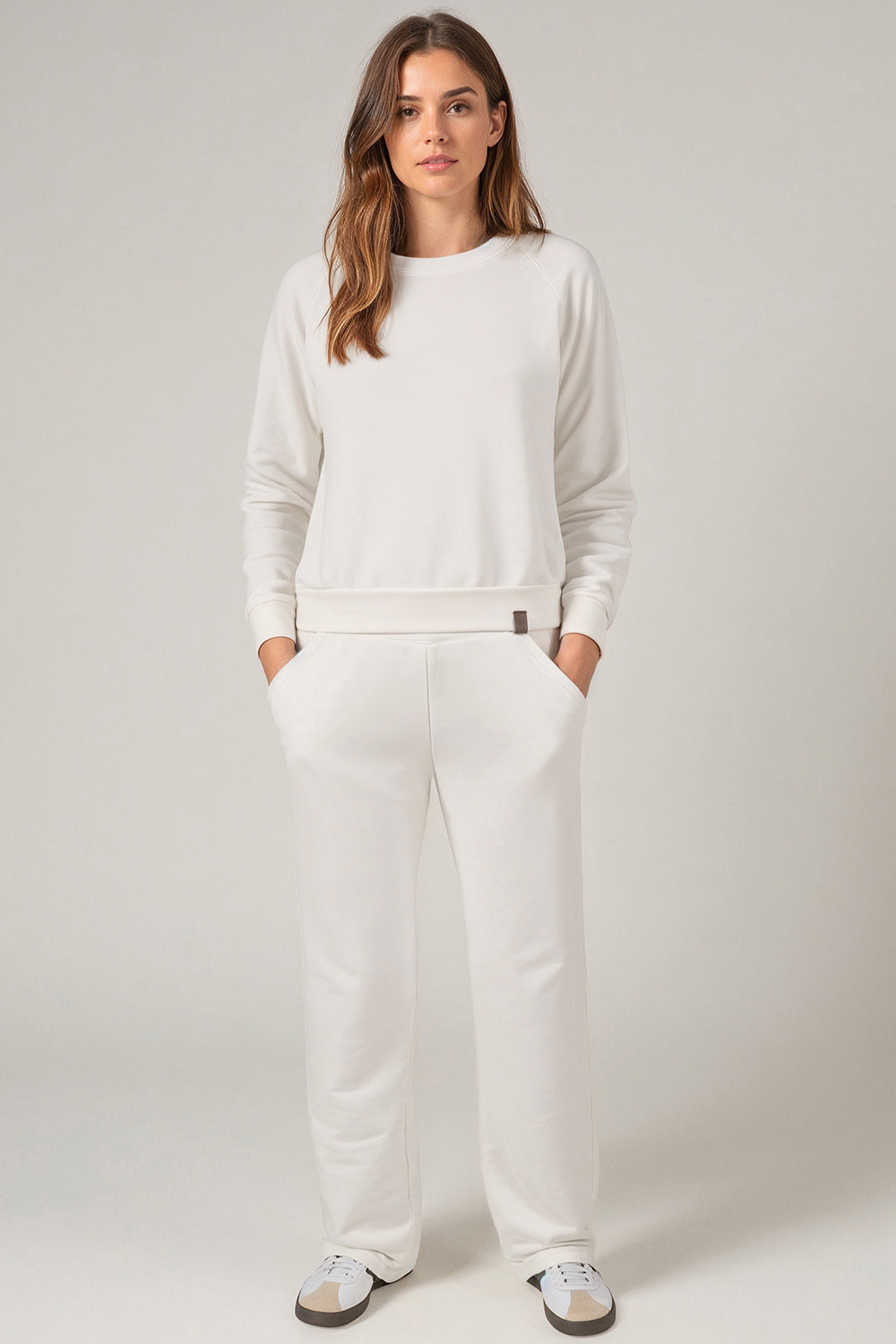 Dámská tepláková souprava Vivisence 9205kmpl Barva: Bílá, Velikost: 2XL
