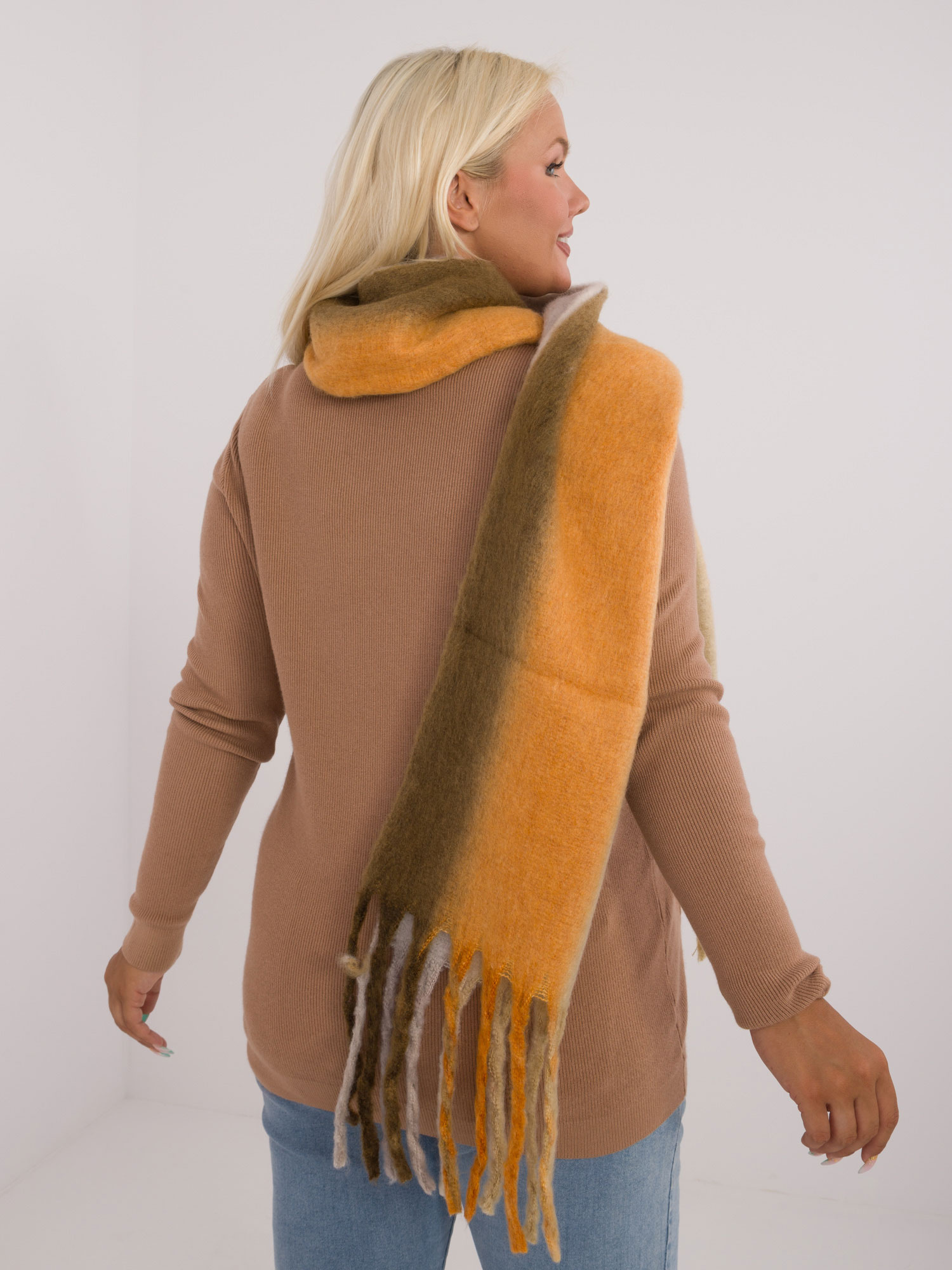 Šála AT SZ 2320.50 khaki jedna velikost