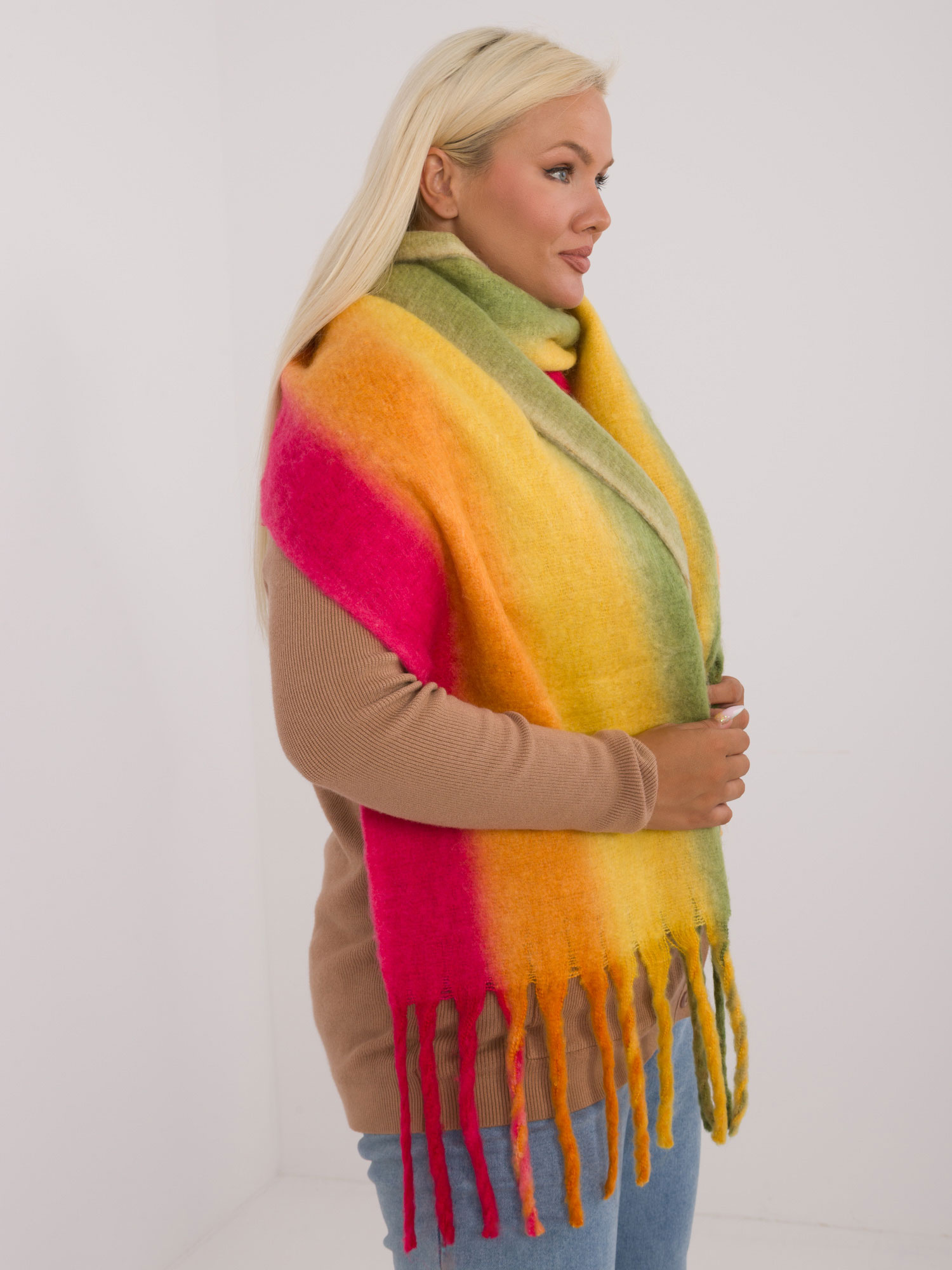 Šála AT SZ 2320.50 světle zelená jedna velikost