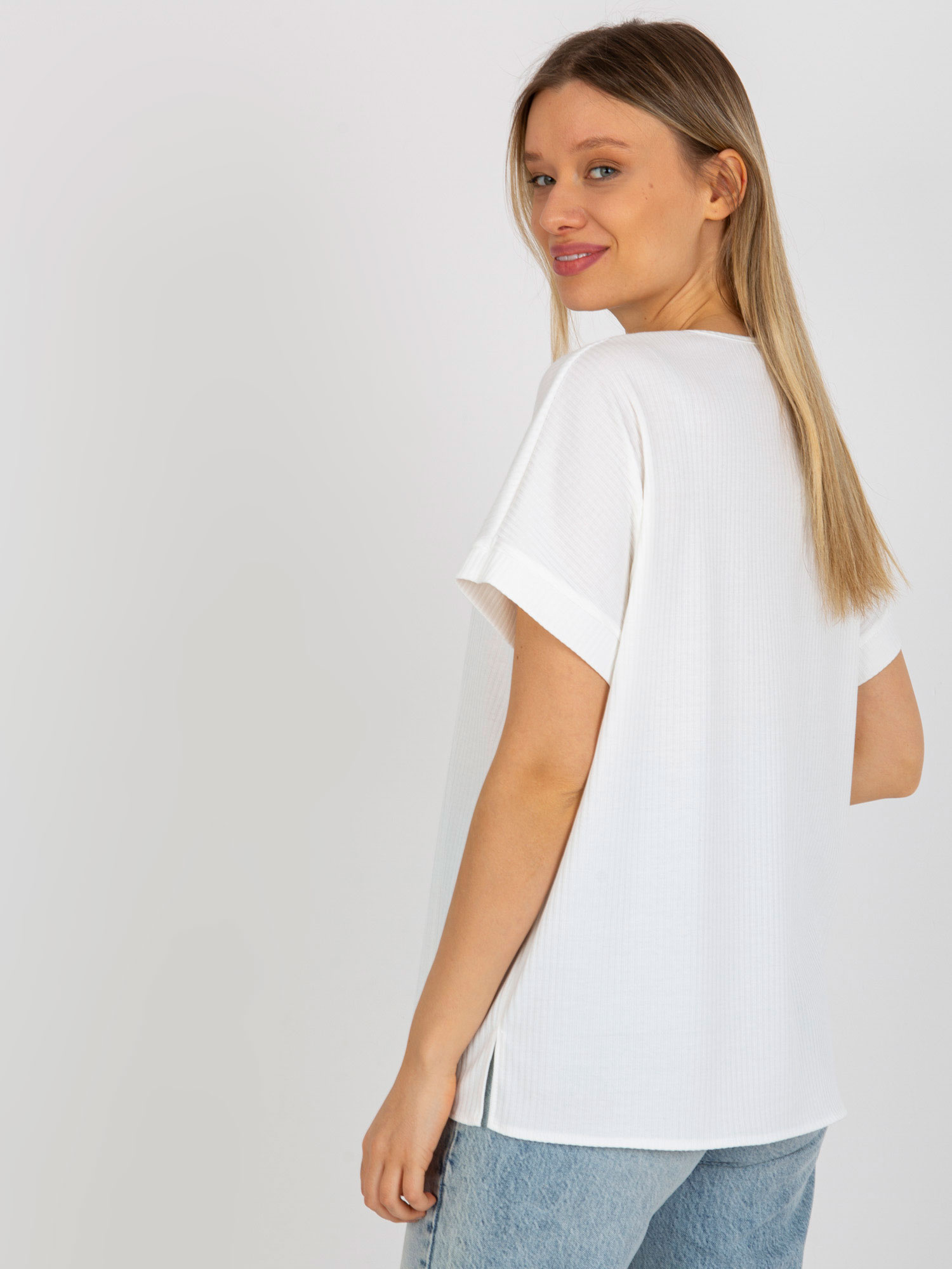 Dámská halenka LK BZ 509251.26X ecru - FPrice jedna velikost