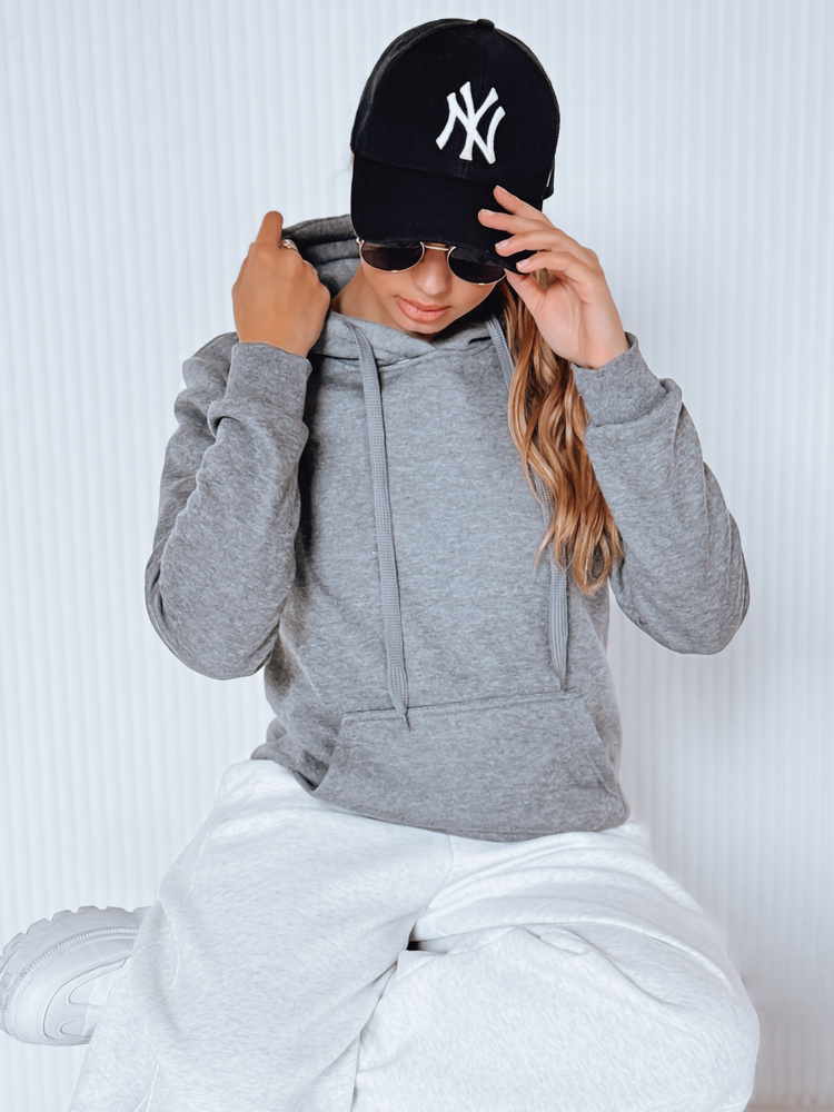 Dámská mikina s kapucí BASIC antracitová BY0172 M