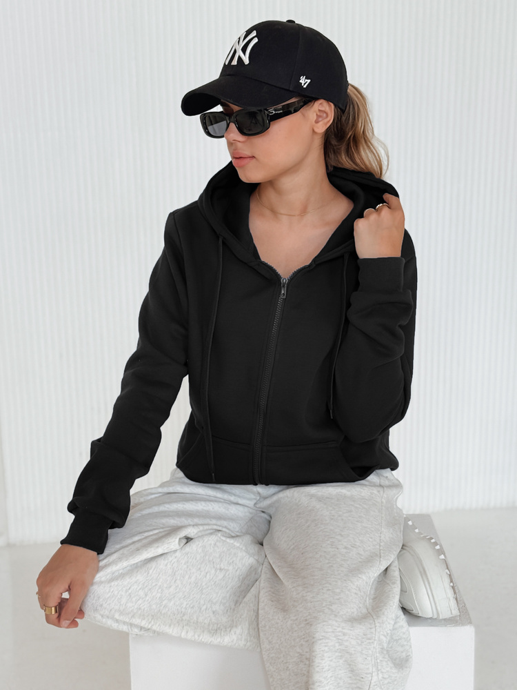 Dámská mikina VICTORIA černá BY0327 Velikost: L