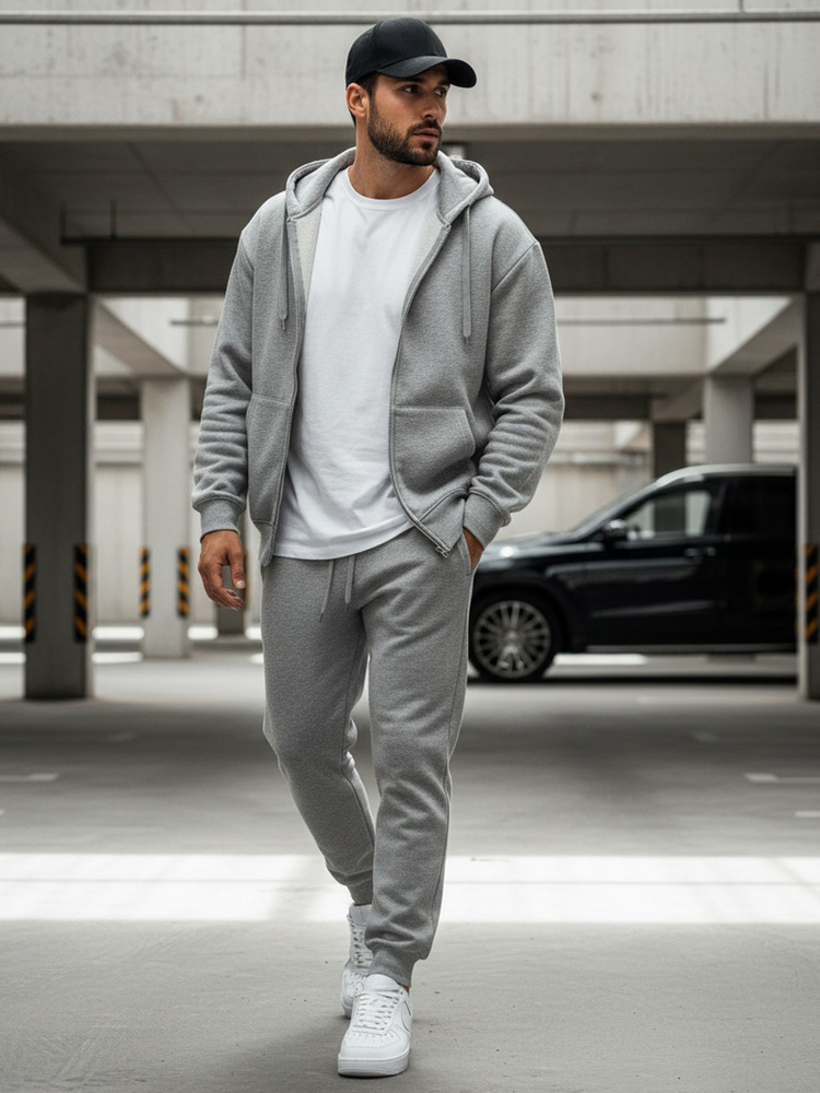 Šedé pánské tepláky UX2623 M