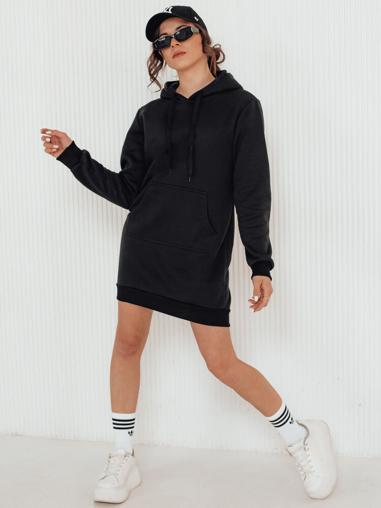 TIMMY mikina / šaty černé Dstreet EY1931 M