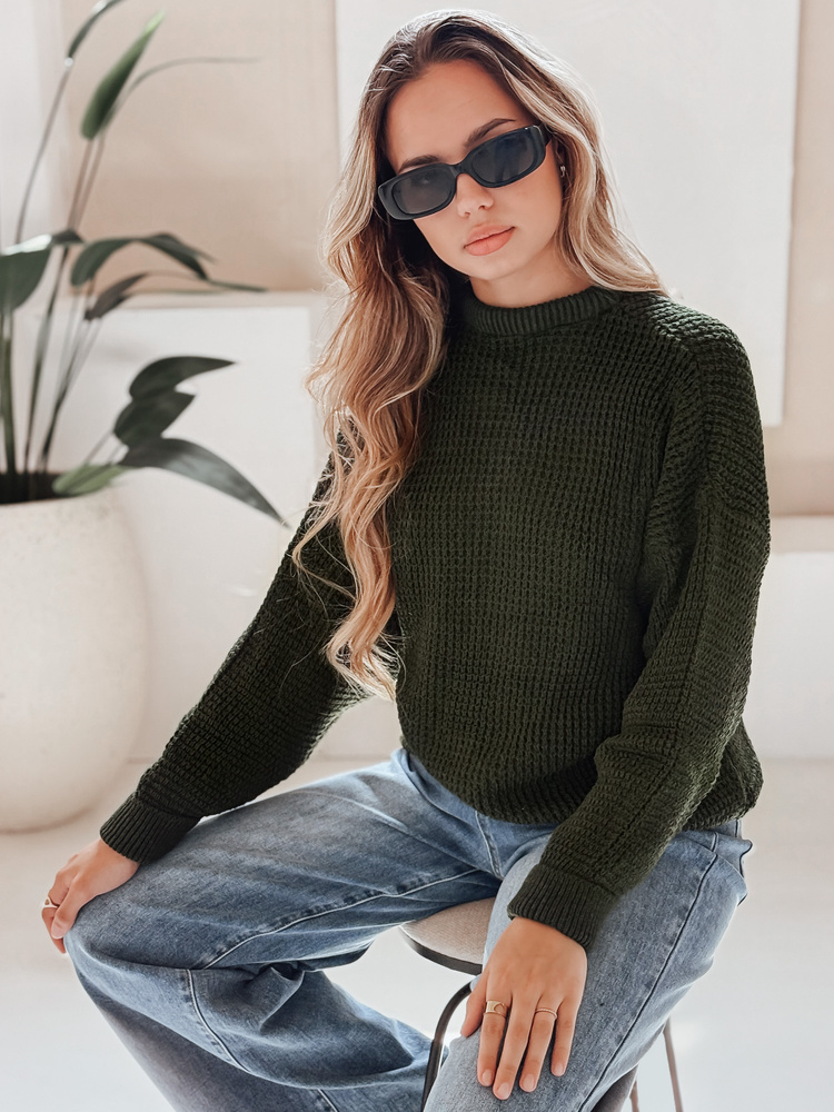 CAMERON dámský zelený svetr Dstreet MY1153 M