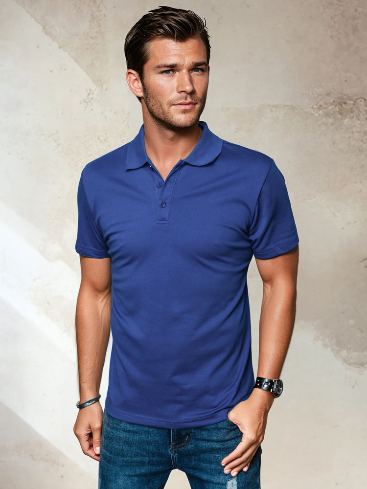 Pánské modré polo triko Dstreet PX0510 XL