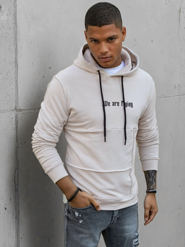 Pánská camel mikina Dstreet BX5477 M