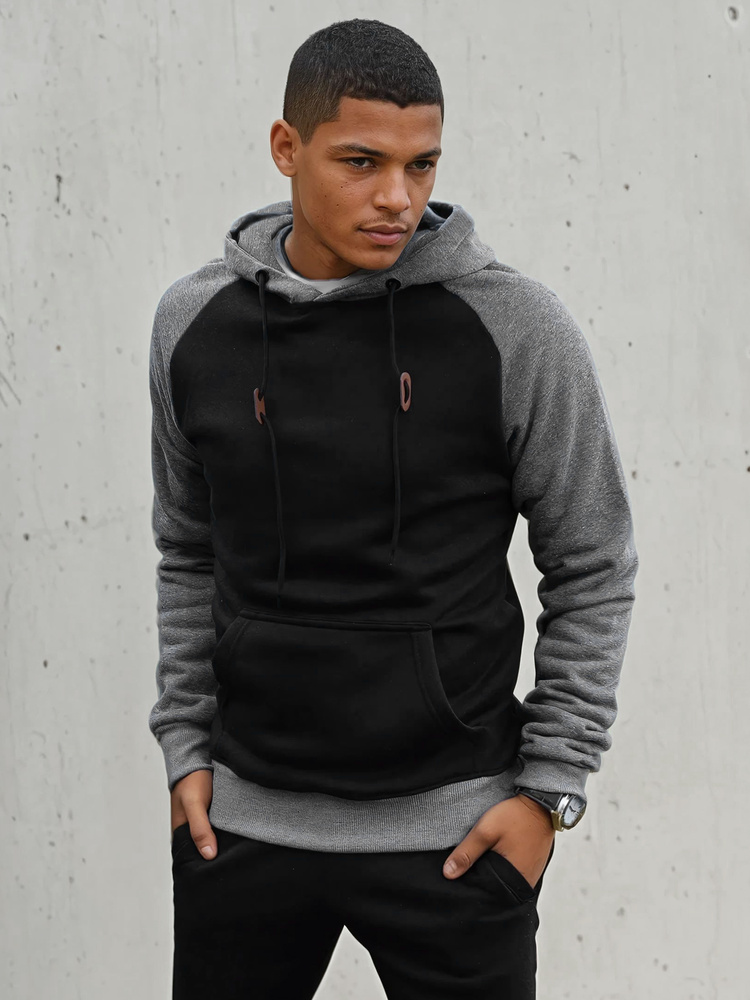 Pánská černá mikina Dstreet BX5488 XXL