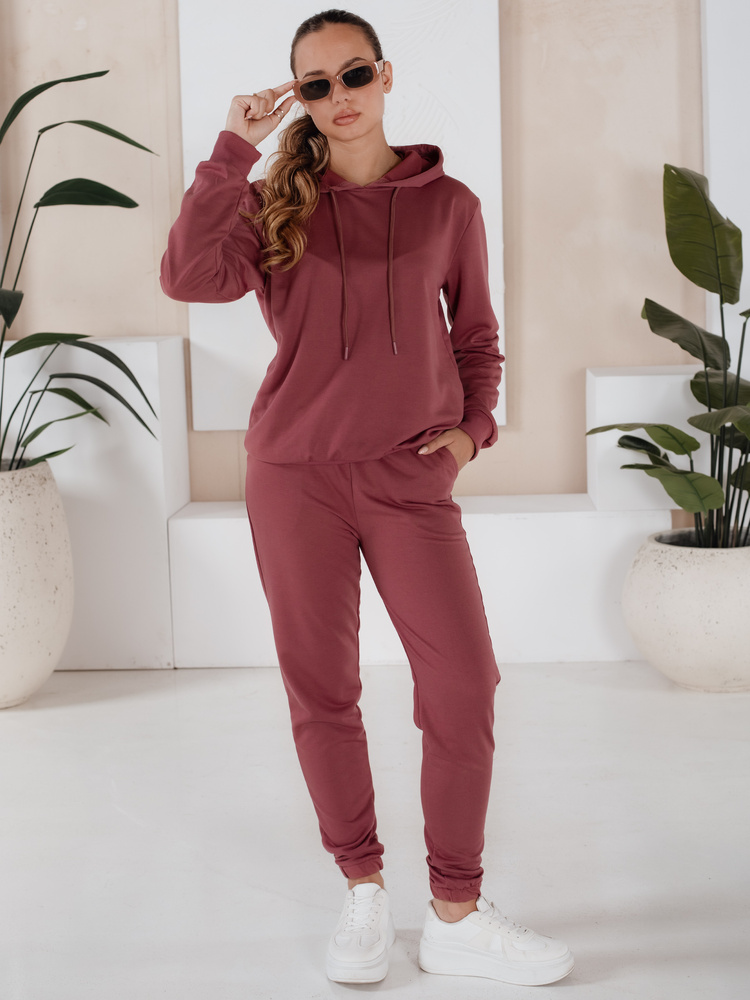 Dámská tepláková souprava MIGEL bordó Dstreet AY0809 M