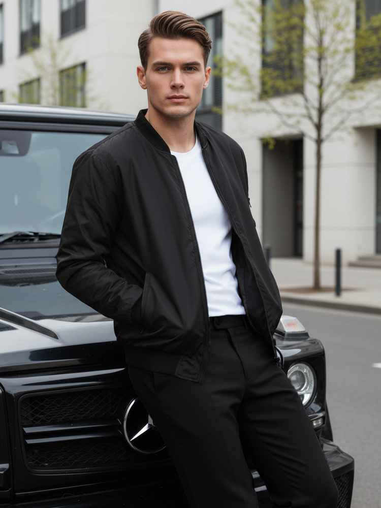 Pánská bomber bunda černá Dstreet TX4423 M