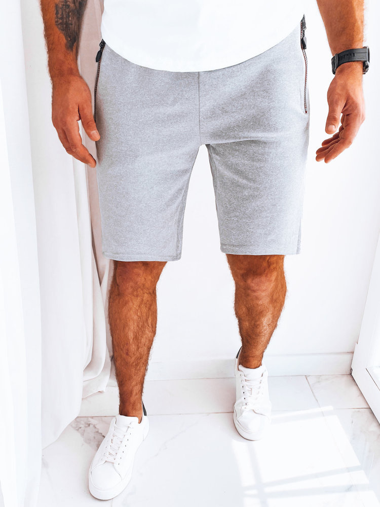 Pánské kraťasy sportovní Barva černá DSTREET SX2268 Barva: Šedá - světle, Velikost: M