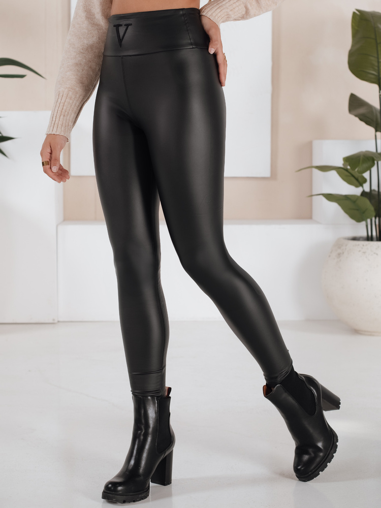 VALENTIS dámské voskované kalhoty černé Dstreet UY1558 S