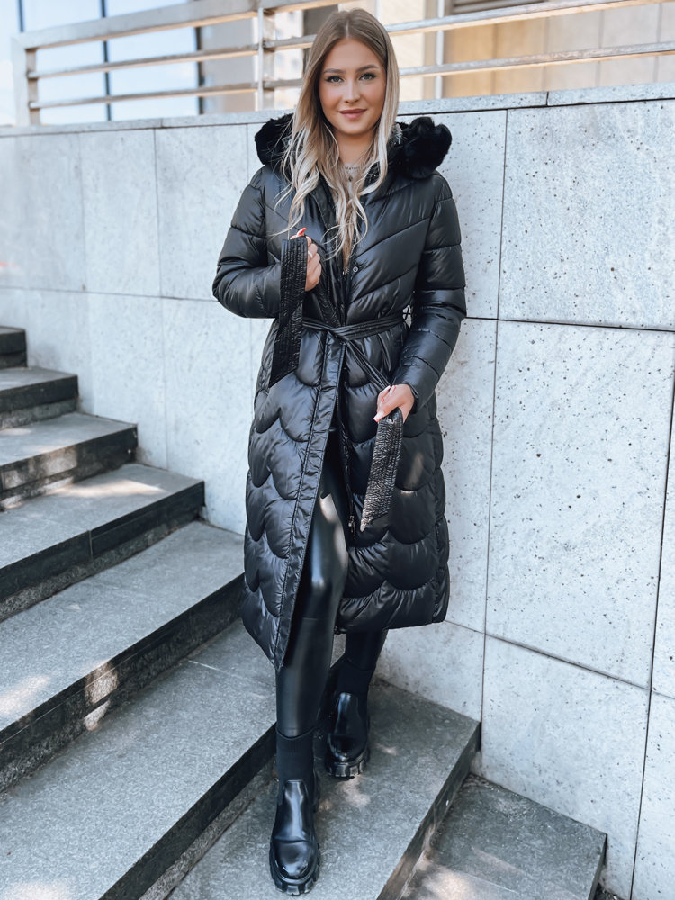 Dámský zimní kabát SCARLET Barva kamelová DSTREET TY3805 Barva: Černá, Velikost: S