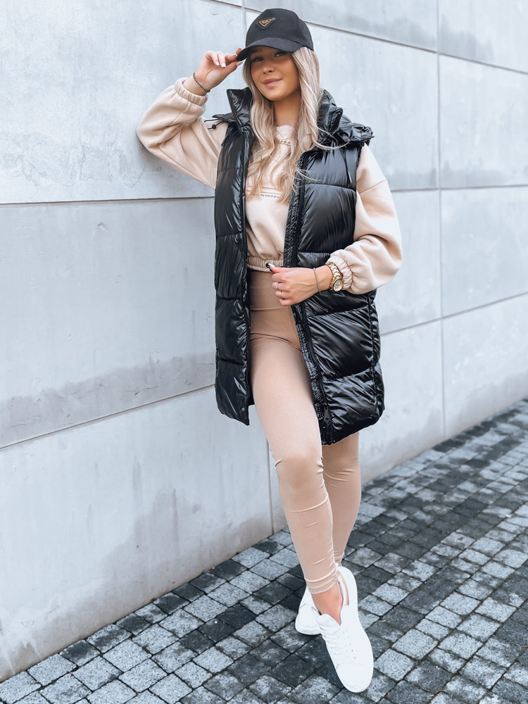 Dámská dlouhá vesta GANT černá Dstreet TY3839 Velikost: L