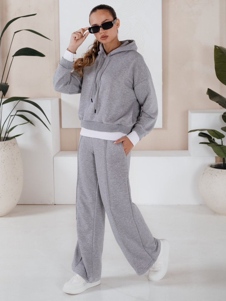 SANELIS dámská tepláková souprava šedá Dstreet AY0986 M