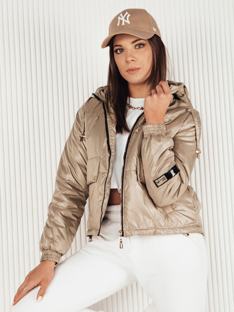 Dámská přechodná bunda ARON camel Dstreet TY4112 Velikost: L