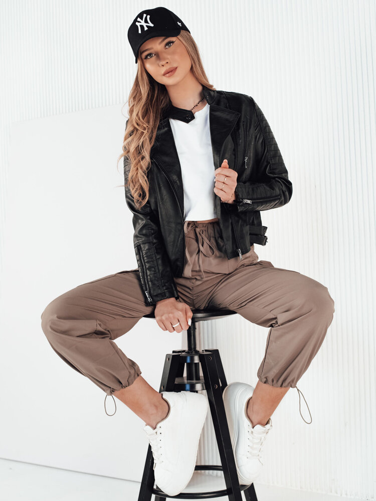 Dámská kožená bunda BAILO černá Dstreet TY4196 S