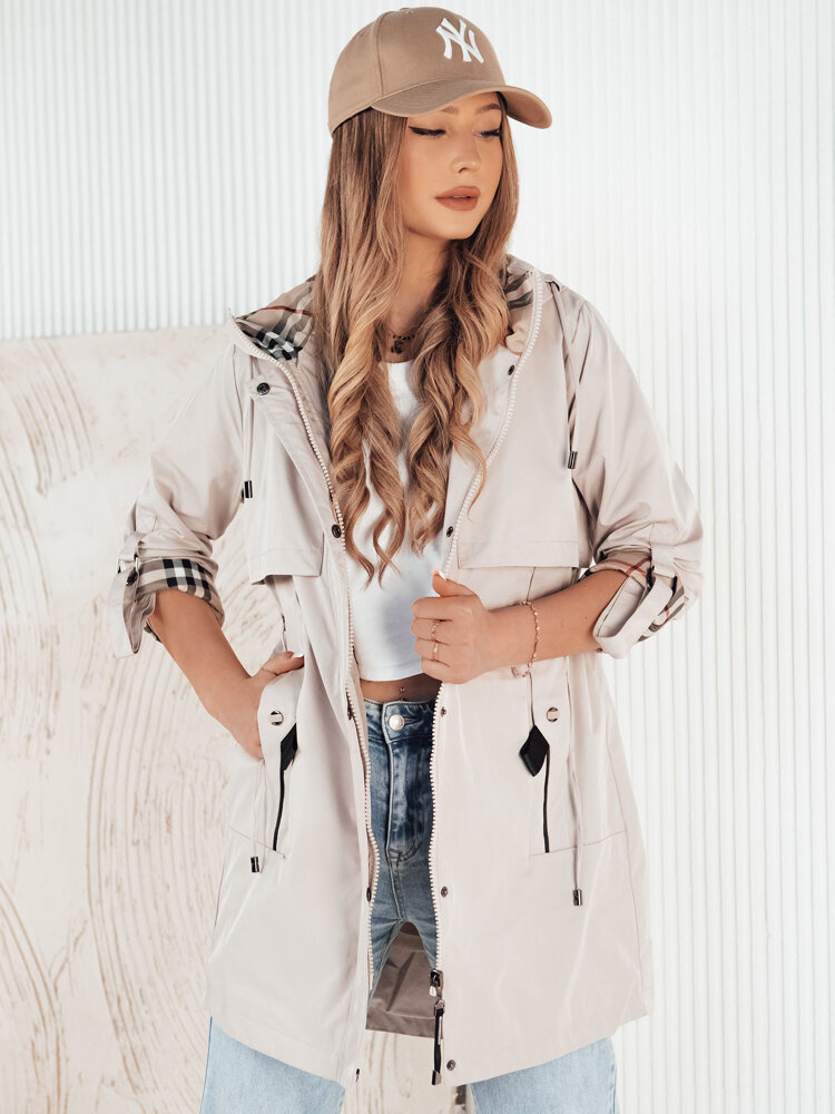 VERDU ecru dámská bunda parka Dstreet TY4228 M