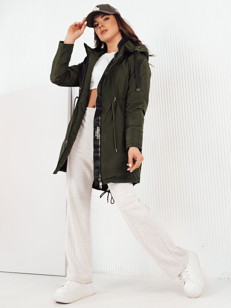 Dámská bunda parka VERCHA Barva černá DSTREET TY4259 Barva: Zelená, Velikost: S