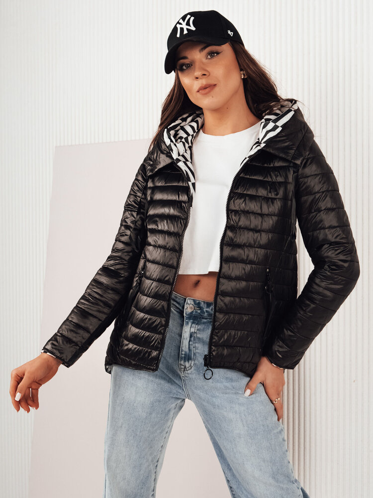 VANLY dámská prošívaná bunda černá Dstreet TY4270 S