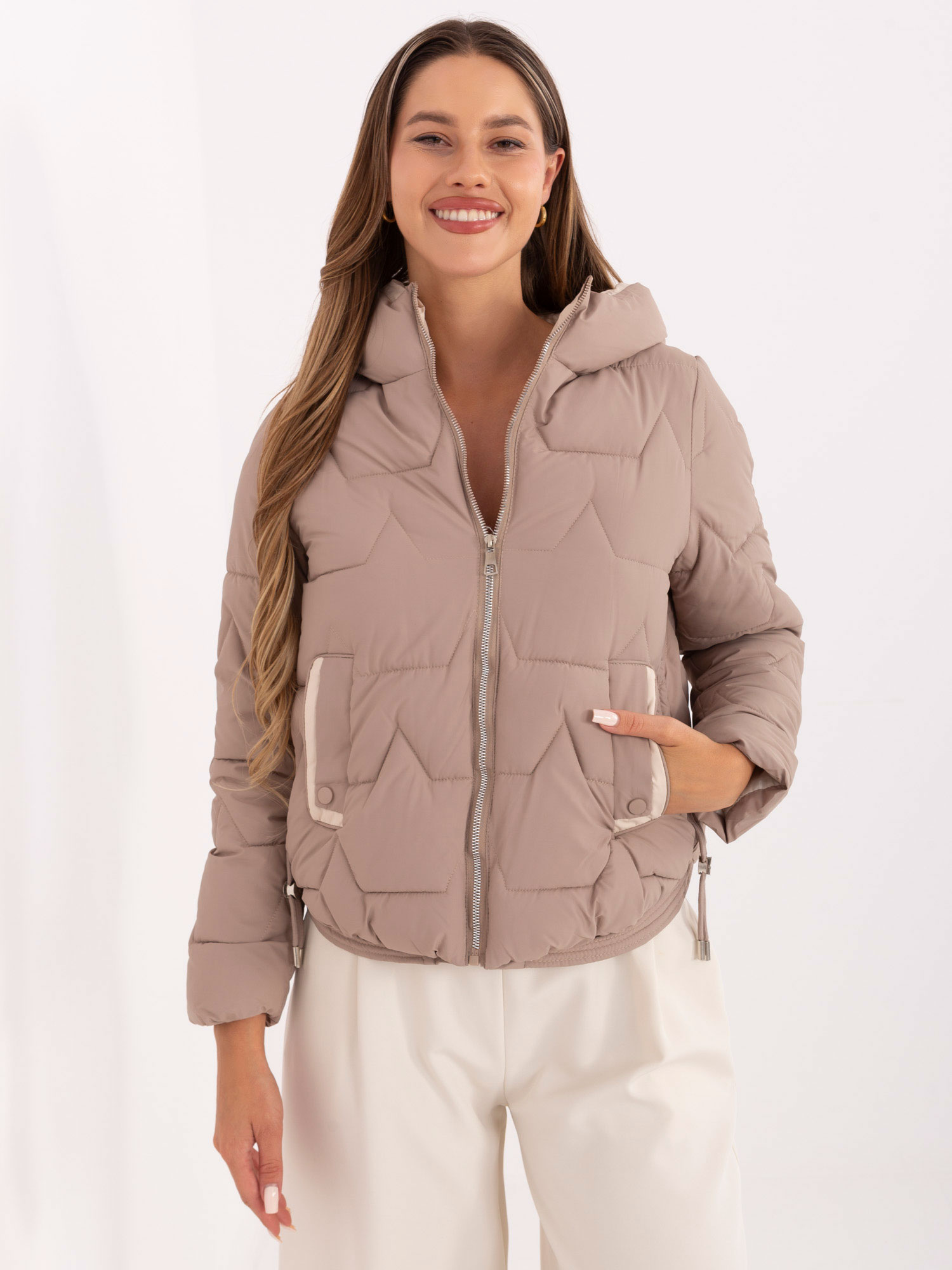 Factory Price Bunda -MBM-KR-2511.63 Barva: Béžová - tmavě, Velikost: 2XL
