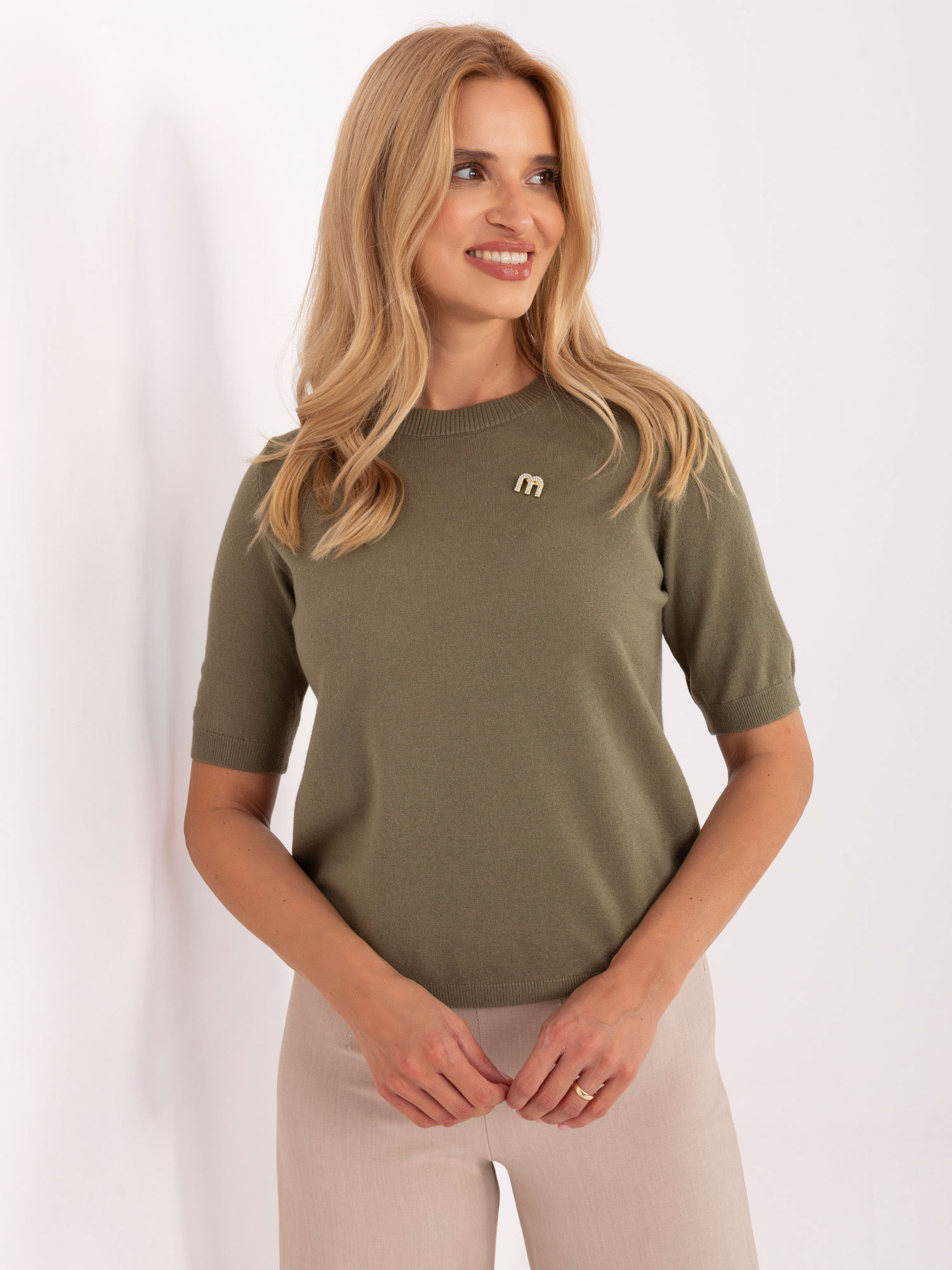 Sweter PM SW Y2508.33 khaki XL/XXL