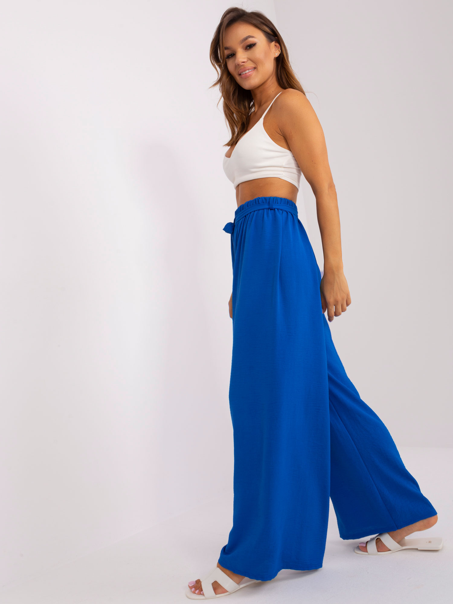 Kalhoty TW-SP-BI-2086.24P Och Bella Barva: Modrá - tmavě, Velikost: L