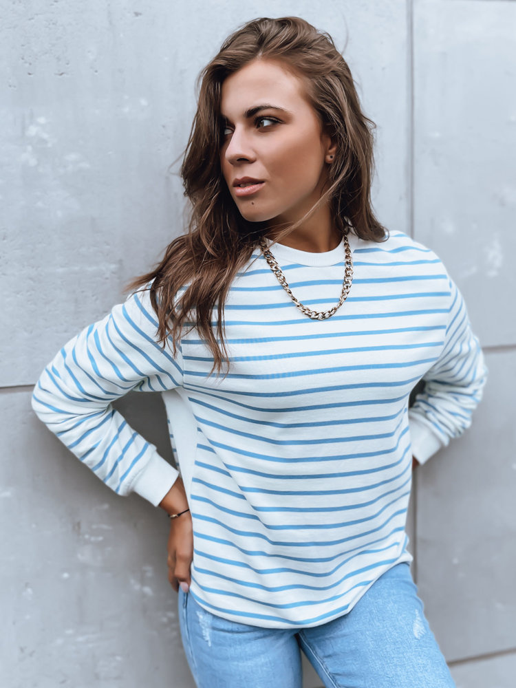 Dámská mikina bez kapuce NAGINI Barva Bílý DSTREET BY1224 Barva: Vícebarevná, Velikost: L