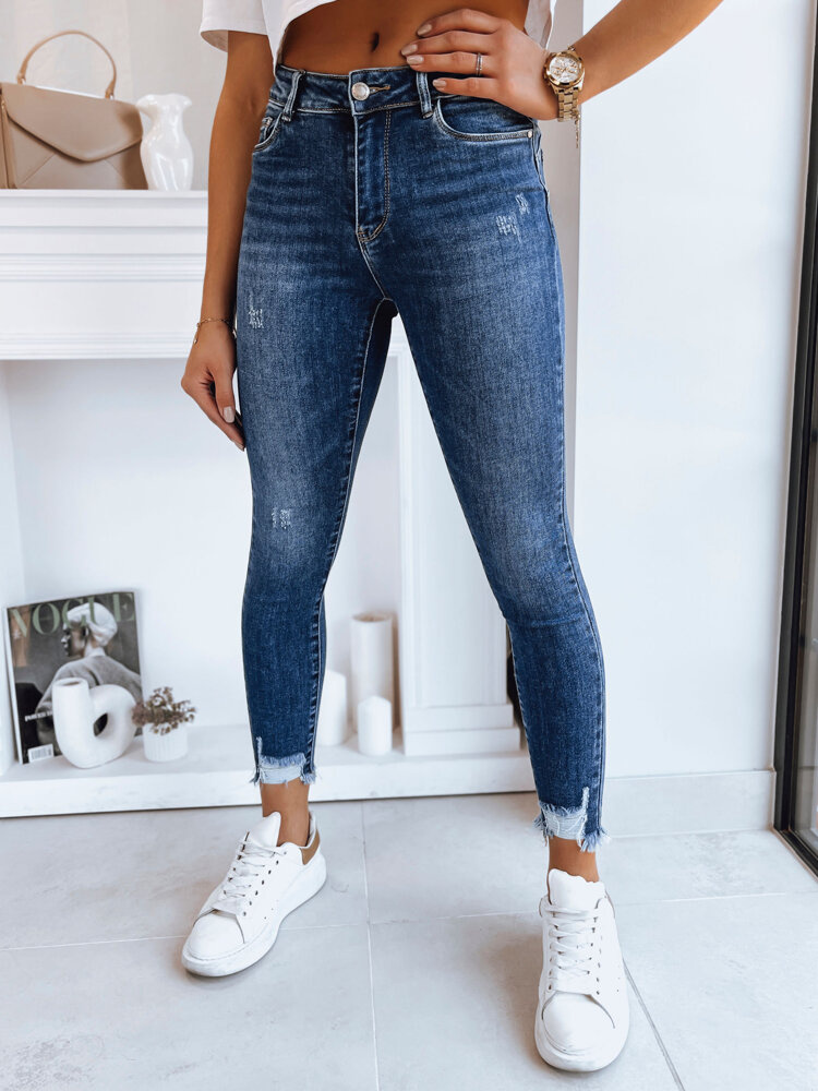 Dámské džíny skinny DURIN Barva tmavě modrá DSTREET UY1727 Barva: Modrá - světle, Velikost: 27