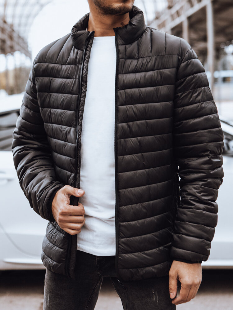 Pánská přechodná bunda Barva modrá DSTREET TX4659 Barva: Černá, Velikost: L