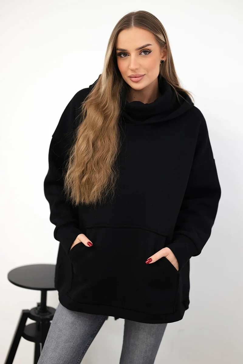 Kesi Zateplená mikina 9381 se zipem na zádech Barva: Černá, Velikost: UNI